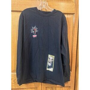 Marvel X HUF Spiderman Venom L Black Long Sleeve Comic T Shirt "Spidey-Sense"